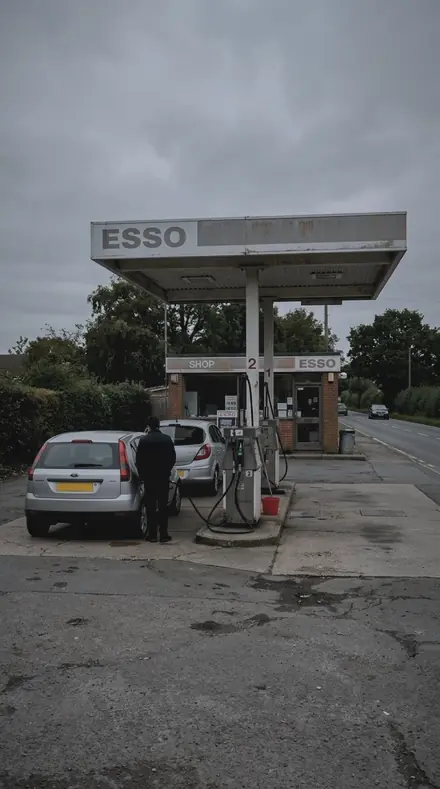 Runnel applied to petrol station