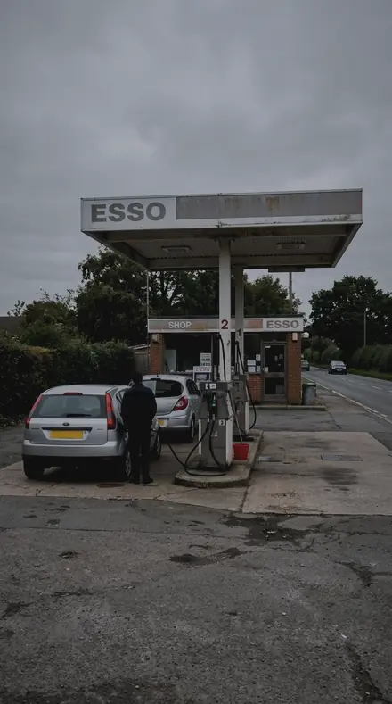 Night Pane applied to petrol station