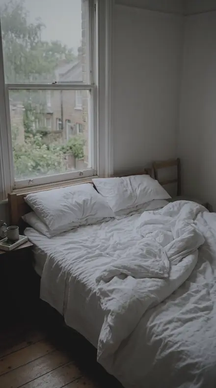 Streetlight Bloom applied to bed morning