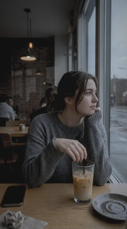 Rain Streak applied to cafe window