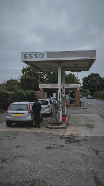Downpour Glass applied to petrol station