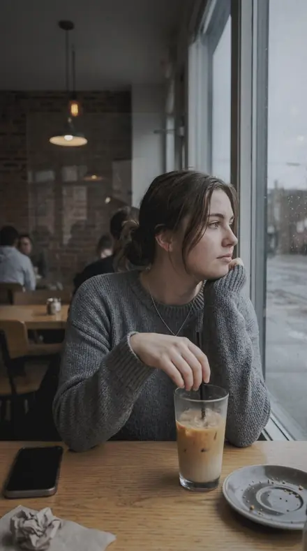 Bokeh Rain applied to cafe window