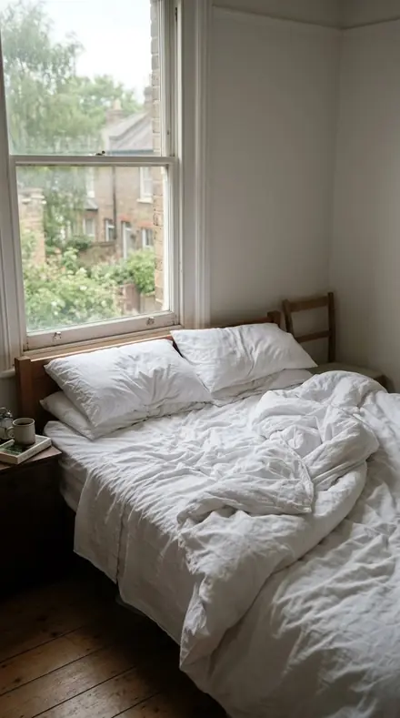 Before: bed morning