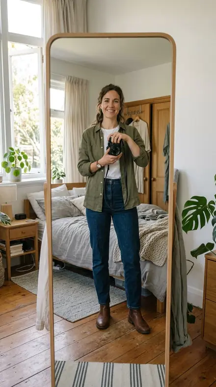 Before: Mirror fit, feed-ready