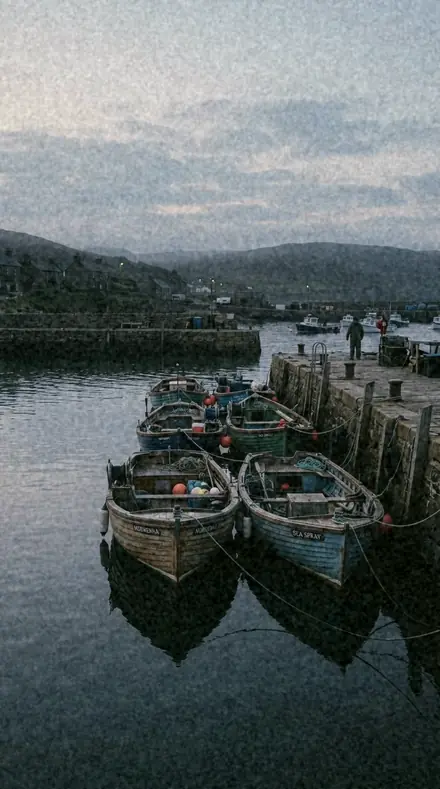 Transit Stamp applied to Morning boats, before the harbour woke.
