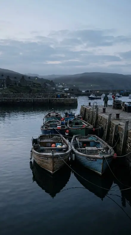 Before: Morning boats, before the harbour woke.