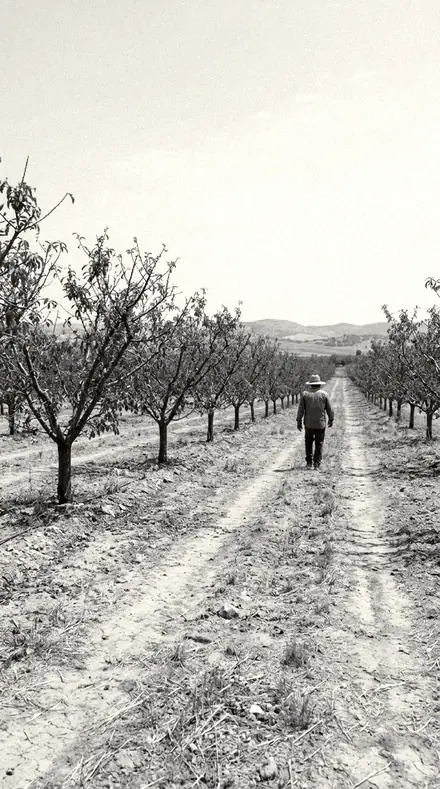Charred Silver applied to Orchard light, warm to the last row