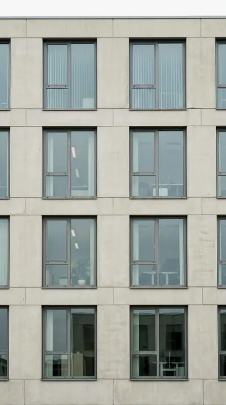 Rooftop Parapet applied to facade grid