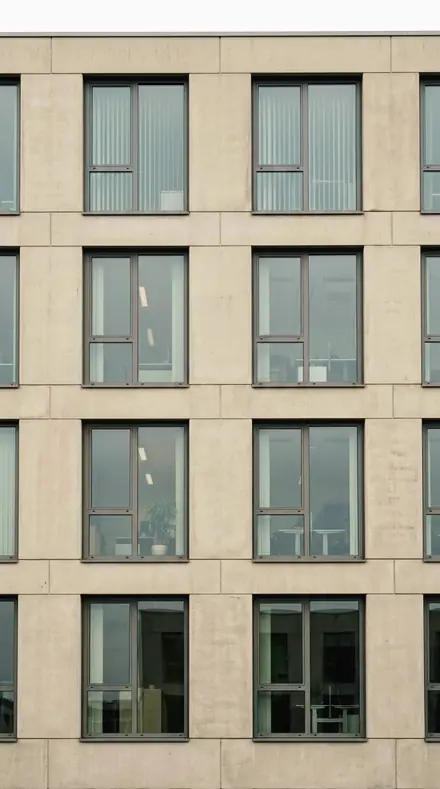 Aerial Grid applied to facade grid
