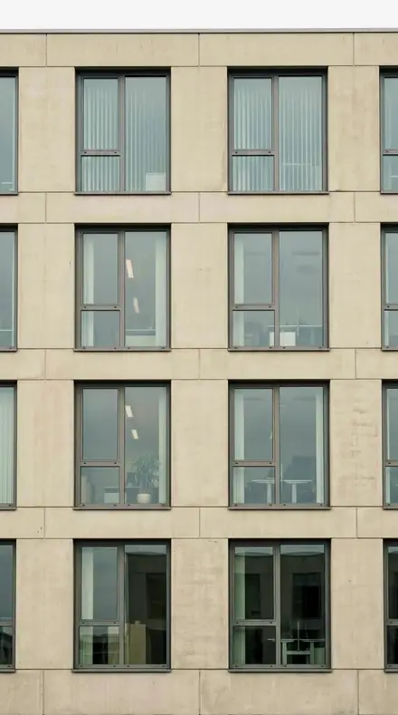 Roof Ladder applied to facade grid