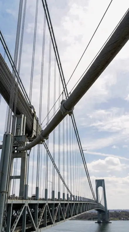 Tar Deck applied to bridge cables