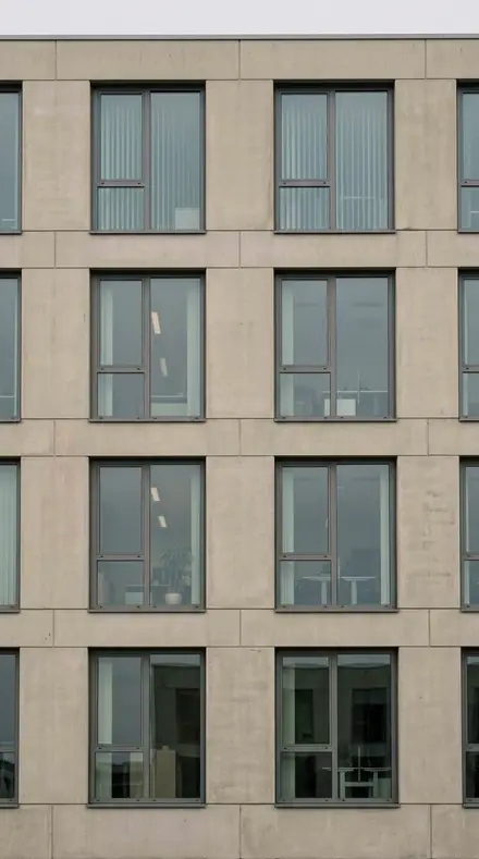 Tar Deck applied to facade grid