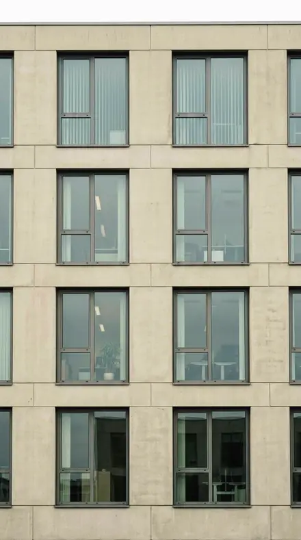 Crane Boom applied to facade grid