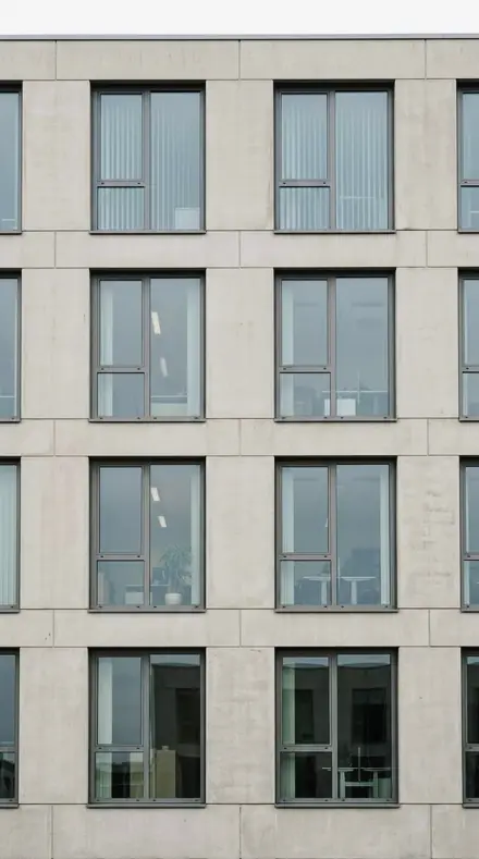 Terrace Balustrade applied to facade grid
