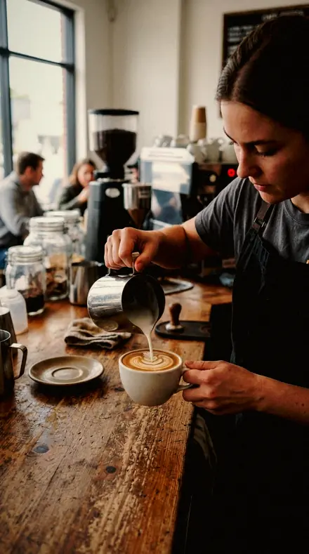 Deep Plate applied to coffee pour