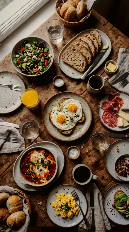Night Kitchen applied to brunch table