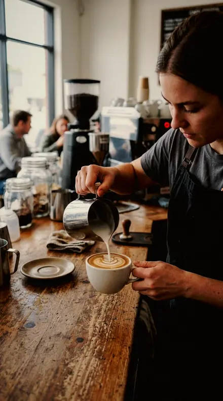 Night Kitchen applied to coffee pour