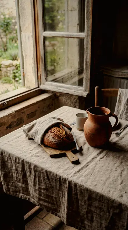 Night Kitchen applied to linen table
