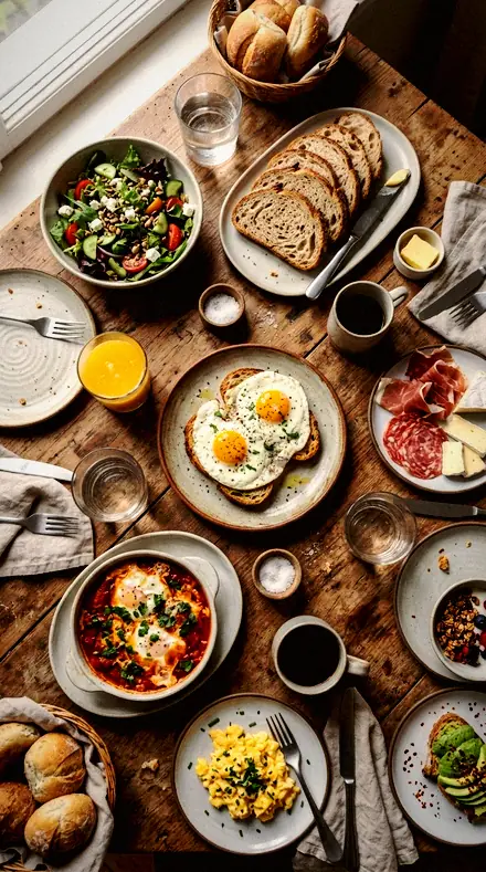 Low Table applied to brunch table