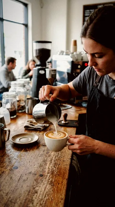 Dim Service applied to coffee pour