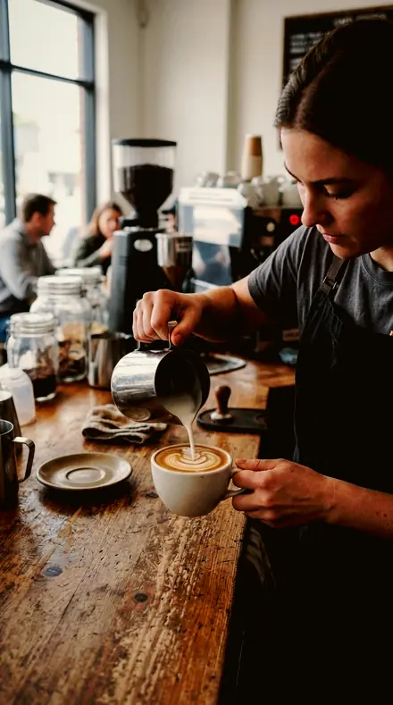 Rye Crust applied to coffee pour