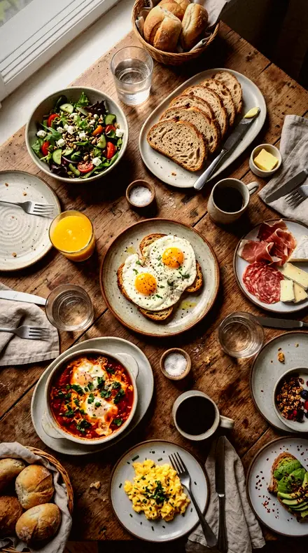 Late Supper applied to brunch table