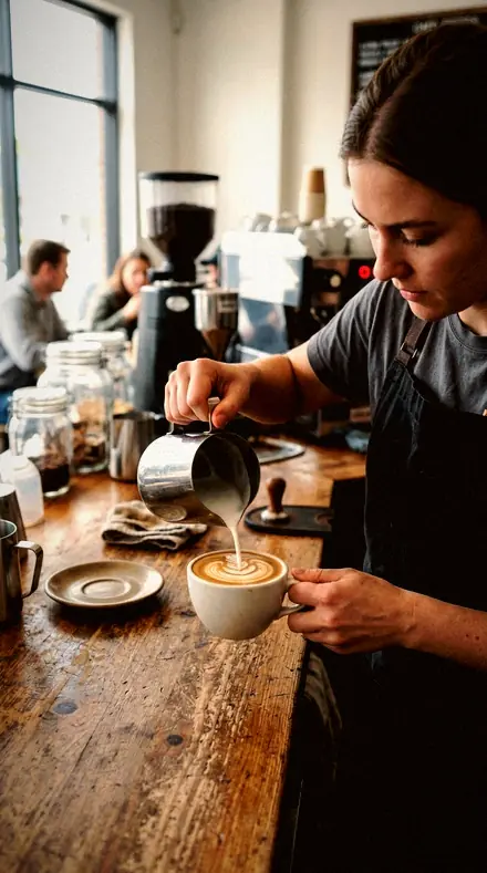 Late Supper applied to coffee pour