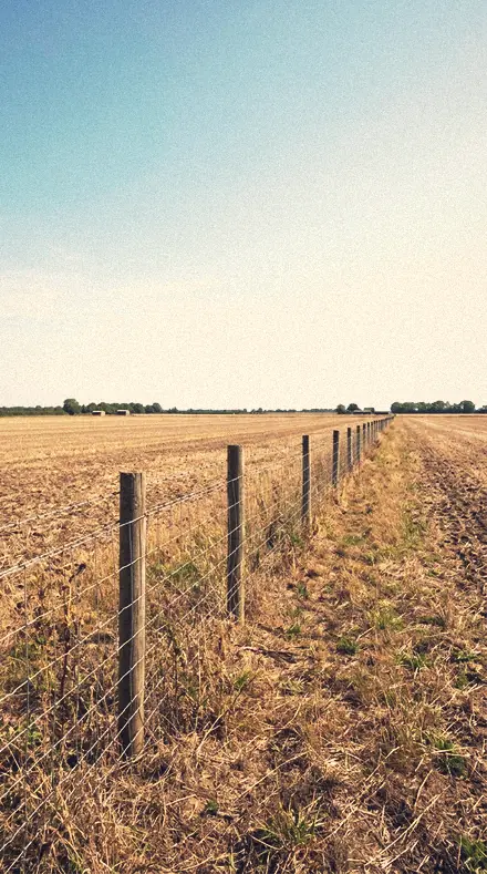 Open Noon applied to field fence
