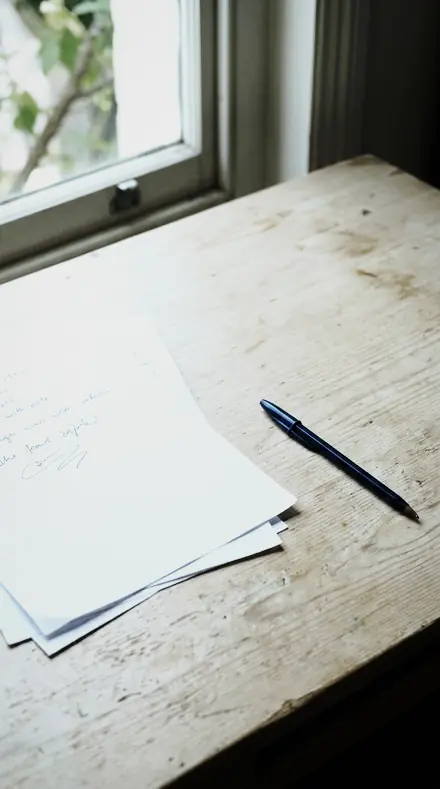 Bright Nickel applied to paper desk