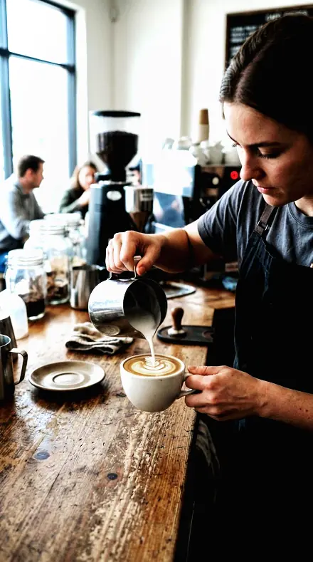 Polished Alloy applied to coffee pour