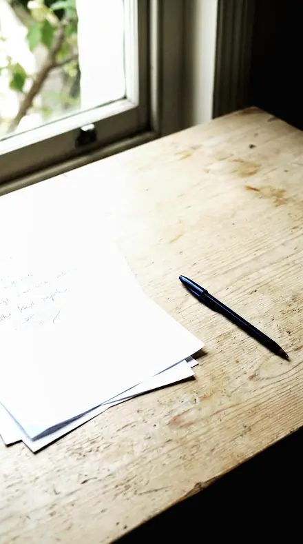 Polished Alloy applied to paper desk
