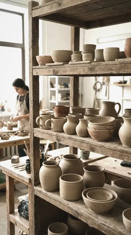 Steel Rim applied to clay pots