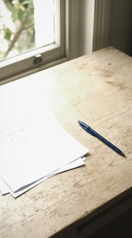 Steel Rim applied to paper desk
