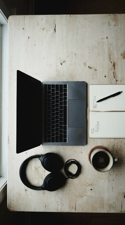 Watch Case applied to desk flatlay