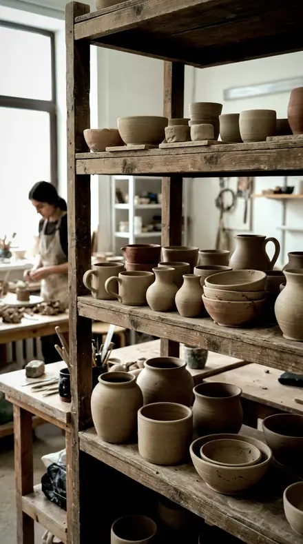 Glass Stem applied to clay pots