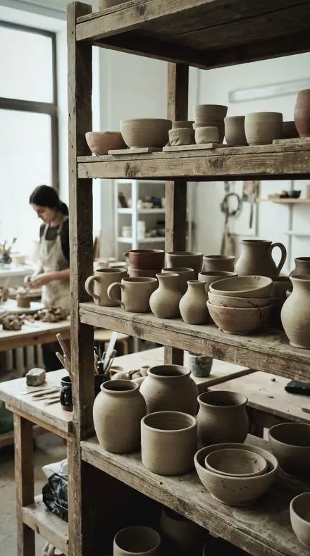 Machined Edge applied to clay pots