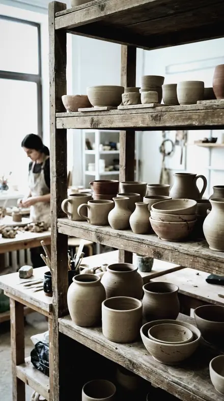 Cool Chrome applied to clay pots