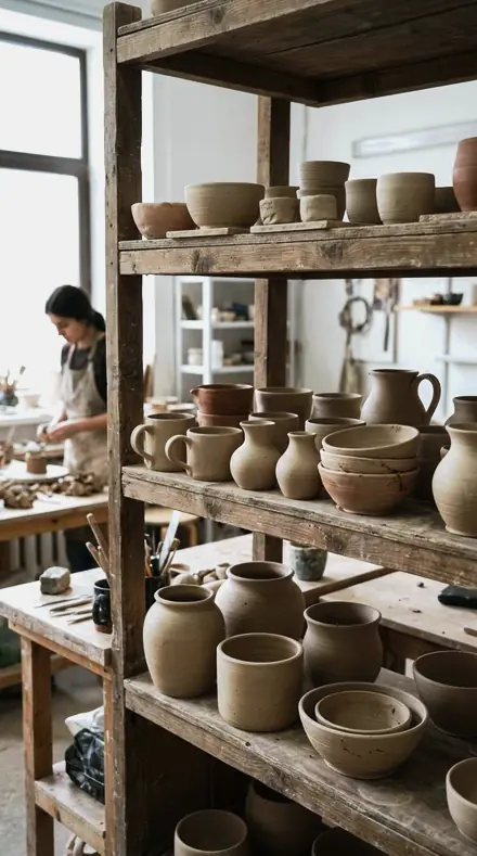 Clear Bottle applied to clay pots