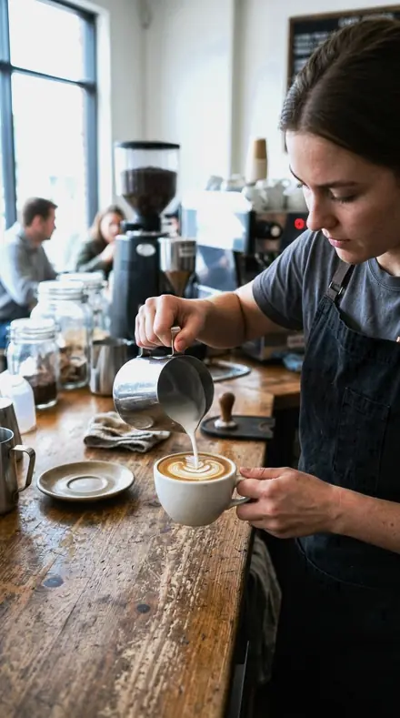 Clear Bottle applied to coffee pour
