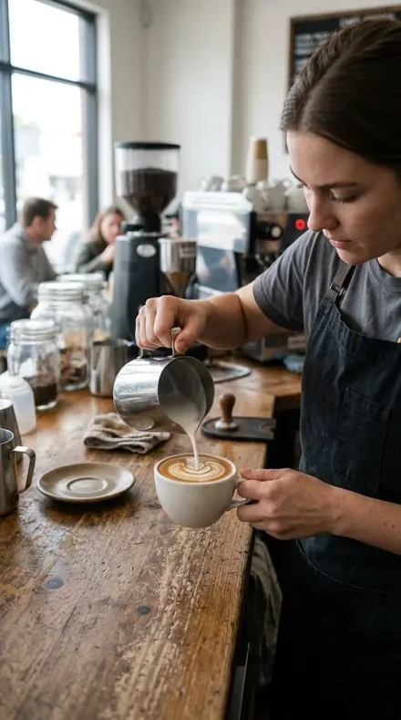 Before: coffee pour
