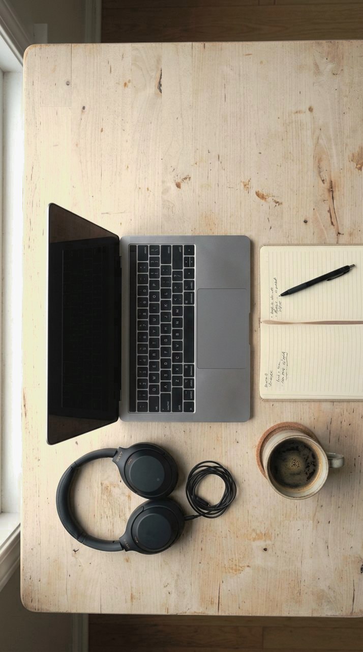 Sweeptable: A desk that suddenly looks like content