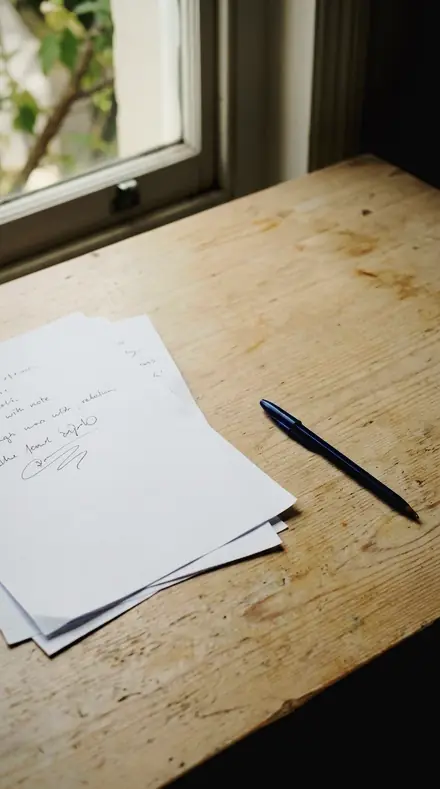 Baguette Bar applied to paper desk