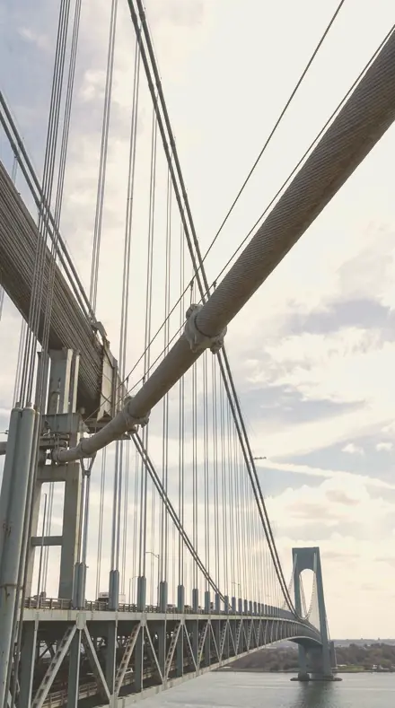 Brass Lamp applied to bridge cables