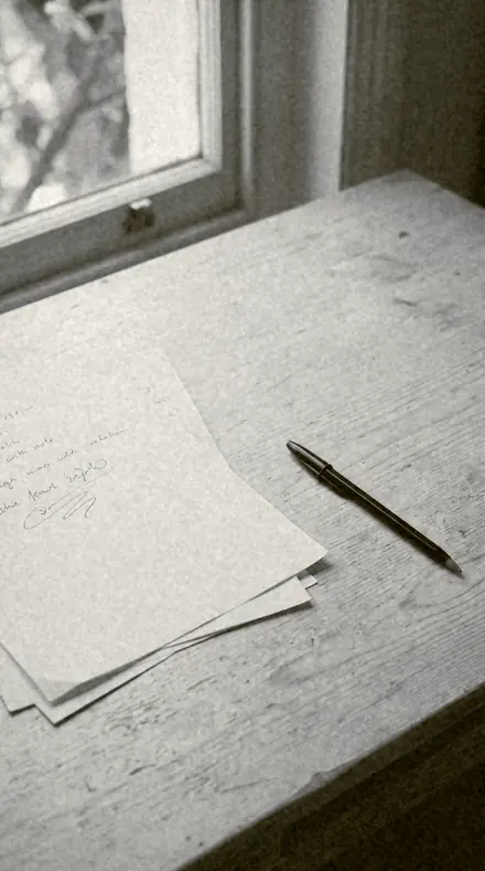 Albumen Print applied to paper desk