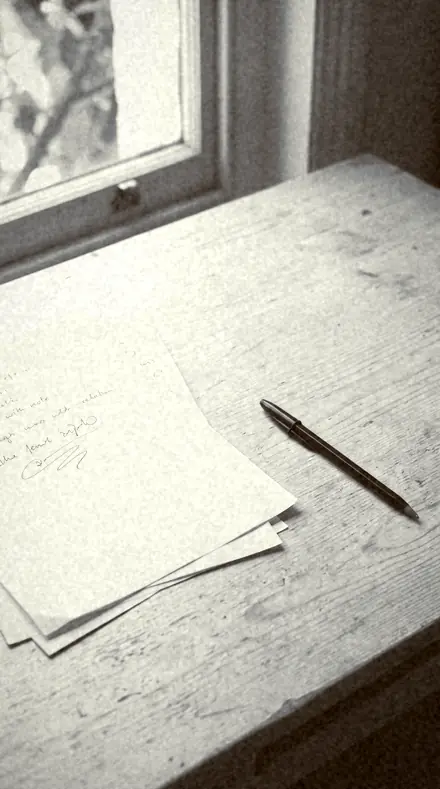 Vellum Print applied to paper desk