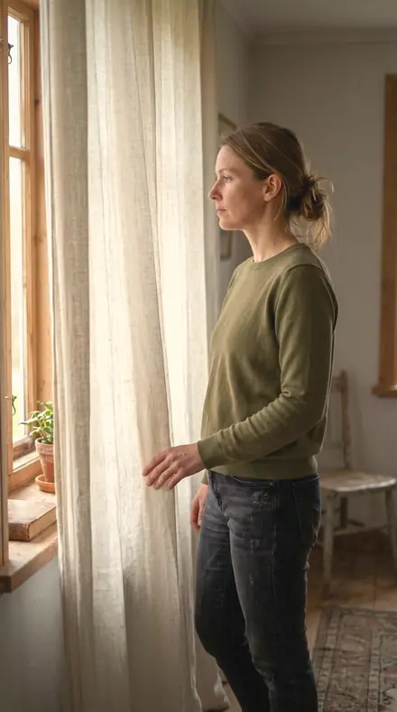 Softest Yes applied to Morning light through the curtain, kept soft