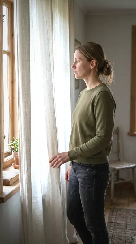 Tungsten Lull applied to Morning light through the curtain, kept soft