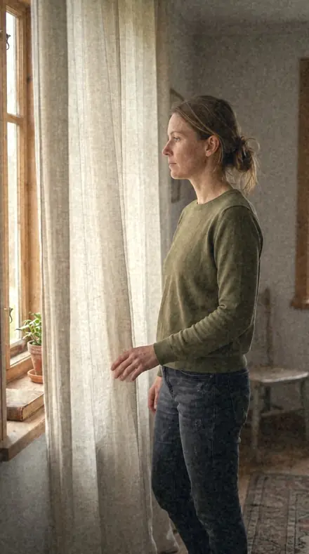 Old Letters applied to Morning light through the curtain, kept soft