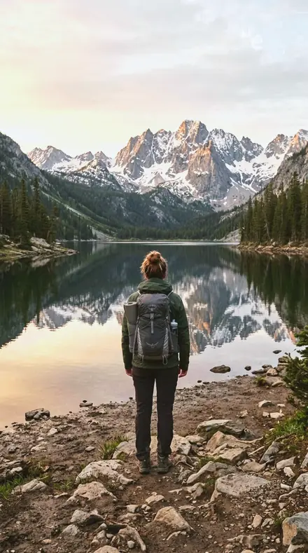 Cold Powder applied to mountain lake