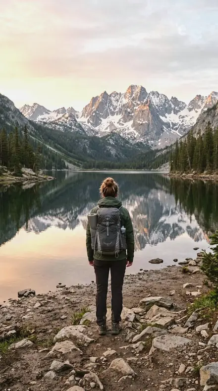 Clean Snow applied to mountain lake
